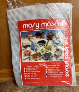 Mary Maxim Needlework Musical Village #37221 Landhaus Leinwand Kit versiegelt - Bild 1 von 7