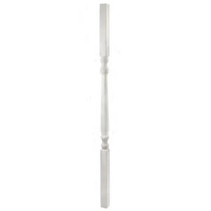 1 1/4"" Quadrat x 34"" koloniale thermogeformte Vinyl-Spindel - weiß (LMT 3140-34,0-WH... - Bild 1 von 4
