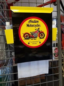 INDIAN MOTORCYCLES 1950S GAS OIL DELUXE TOWEL BOX  NEW - Picture 1 of 5