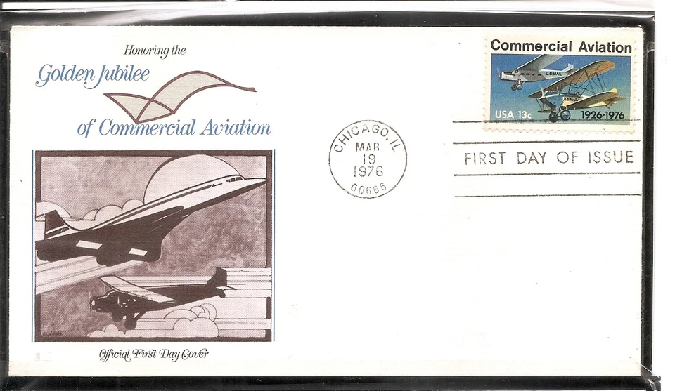 US SC # 1684 Commercial Aviation FDC. Fleetwood Cachet - Image 1 of 1