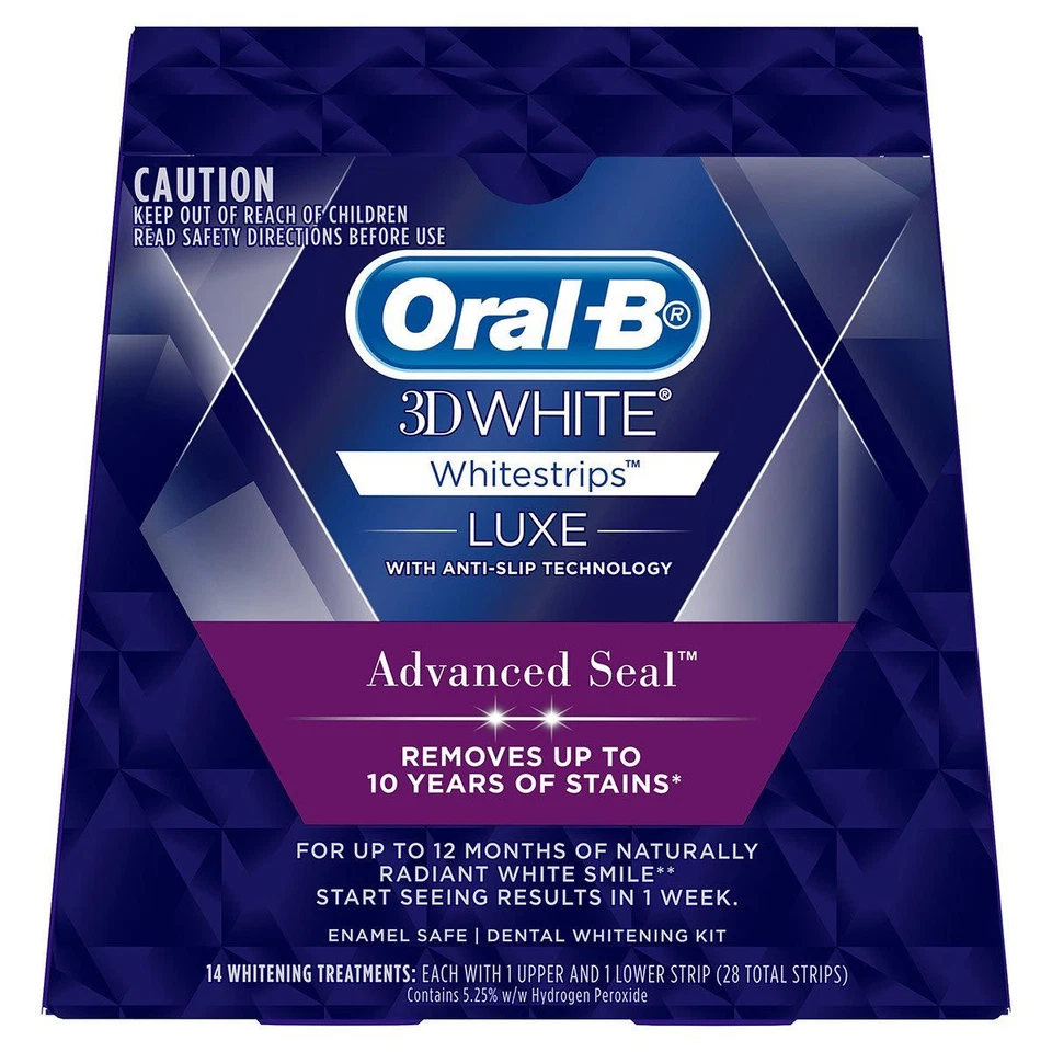 Oral-B 3D Advance Seal Teeth Whitening Strips - 14 Count