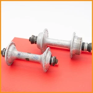 CAMPAGNOLO NUOVO SUPER RECORD 32 HOLES HUBS VINTAGE 70s 80s ROAD BIKE BICYCLE - Picture 1 of 5