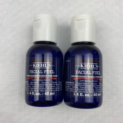 Энергичный тоник для мужчин Kiehl's FACIAL FUEL 1,4 жидкой унции ЗАПЕЧАТАННЫЙ лот из 2 - Изображение 1 из 4
