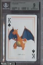 1998 3D Red Poker Set Charizard King BGS 9 MINT w/ 2 10's "Low Population"