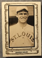 1983 Cramer Sports Baseball Legends George Sisler Card #108 HOF Low-Grade