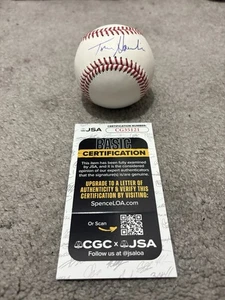 CLEVELAND GUARDIANS HOF LOCUTOR TOM HAMILTON FIRMADO ROMLB BÉISBOL CERTIFICADO DE AUTENTICIDAD JSA - Imagen 1 de 4