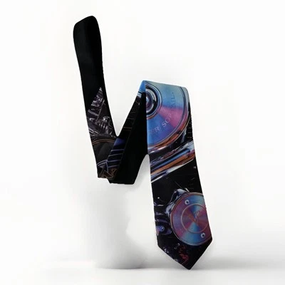 Corbata de colección 1992 Ralph Marlin V2 V-Twin Power Harley Davidson Wil D. West Foto 1 de 4