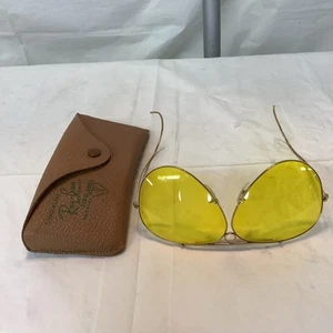 Vintage B&L Ray-Ban Kalichrome Shooter Aviator Sunglasses 1960's 12k GF Frame - Picture 1 of 11