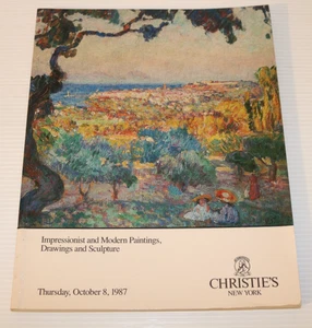 CHRISTIE'S New York Auction Catalog Painting, Drawings & Sculpture, October 1987 - Picture 1 of 4