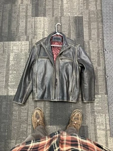 Marc New York by Andrew Marc Distressed Leather Moto Jacket Mens Size XL - Picture 1 of 5