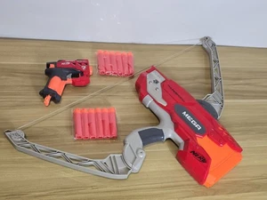 Nerf Gun Bundle Mega Thunderbow Bow + Bigshock Pistol + Bullets  - Picture 1 of 11