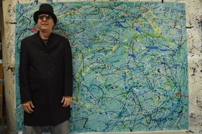 Jackson Pollock Styl Giant Profesional Painting 84”X62” (7 Foot) Abstract Modern - Image 1 of 4