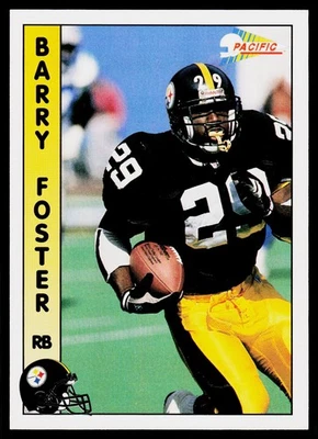 Barry Foster, 1992 Pacific, #589, Pittsburgh Steelers, - Image 1 of 2
