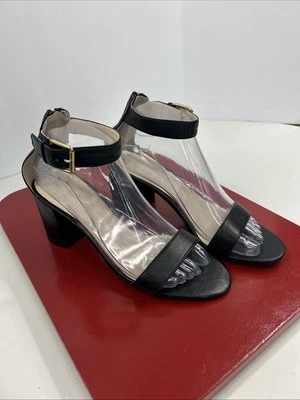 Sandalias Cole Haan Grand OS para mujer con hebilla y banda al tobillo talla 8B negras Boho Festival Foto 1 de 4