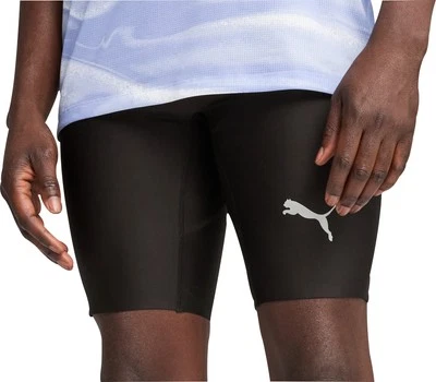 Puma Raceday UltraForm Mens Short Tights Black 9 Inch Running Fitted Run Shorts - Image 1 of 4