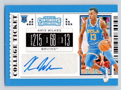 KRIS WILKES 2019-20 RC Panini Contenders Auto. College Ticket #97  UCLA Bruins - Image 1 of 4
