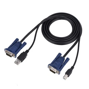 1.5M USB 2.0 KVM Switch Cable Multi Functional Cable Convenient For PC Comput FY - Afbeelding 1 van 7