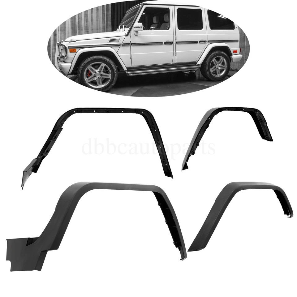 Fender Flares Wheel Trims Housing Molding For Mercedes G65 G-Wagon G55 4PCS Foto 1 de 4