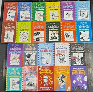 Diary of a Wimpy Kid Jeff Kinney Complete Set #1-19 + 3 Awesome PB 22 Book Lot - Picture 1 of 5