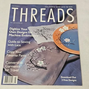 Threads Magazine May 2000 Number 88 Guide to Sewing with Lace - Picture 1 of 4