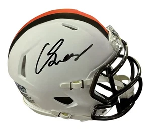 CARSON SCHWESINGER SIGNED AUTOGRAPHED BROWNS MINI HELMET COA - Picture 1 of 2