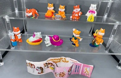 Satz Fremdfiguren Landrin Katzen  mit BPZ   --- inkl. Goldfisch TOP RAR Russland - Bild 1 von 4