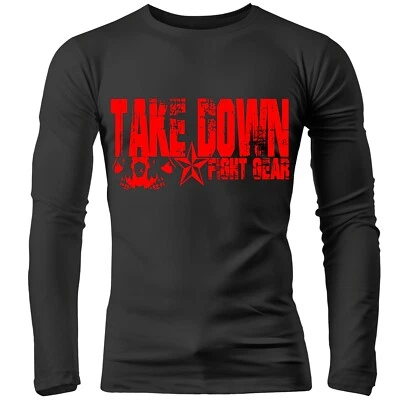 Takedown Fight Gear Stryker mma ufc venum tapout Adult Rash Guard Compression T - Image 1 of 4