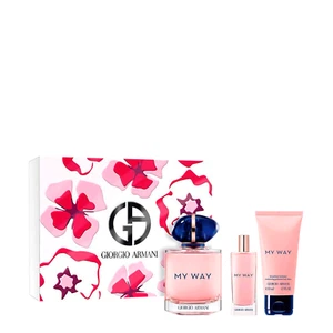 3pc Set MY WAY GIORGIO ARMANI 90ml & 15ml EDP Spray & 50ml Body Lotion NEW BOXED - Picture 1 of 2