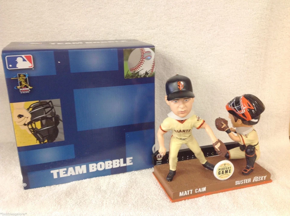 Matt Cain & Posey SF Giants Juego Perfecto Bobble San Francisco Giants Bobblehead Foto 1 de 1