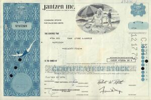 JANTZEN INC  - Swim Suits  ( now Jantzen Brands Corporation Los Angeles CA )