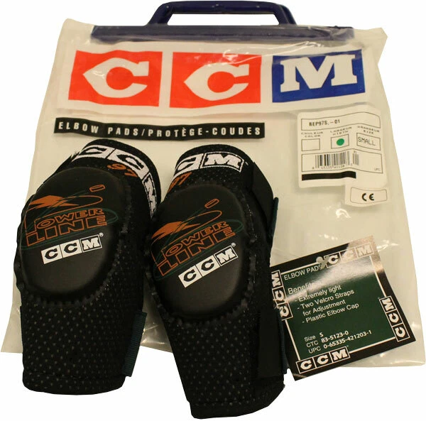 CCM Boys Elbow Pads Size Small Powerline Bep975