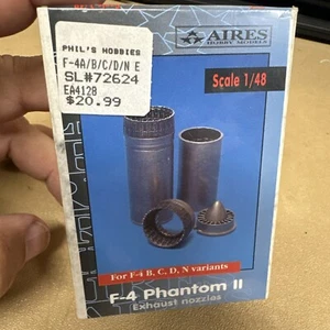 Aires 4128 1/48 Scale F-4 Phantom Exhaust Nozzles Resin Details  - Picture 1 of 2