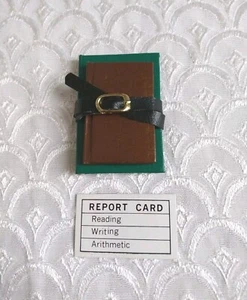 SELTENE Pleasant Company American Girl Schulbücher mit schwarzem Riemen & Zeugniskarte - Bild 1 von 8