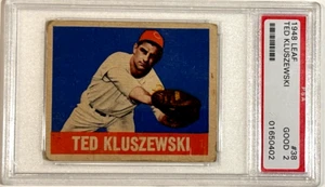 Ted Kluszewski 1948 Leaf #38 PSA 2 RC Cincinnati Reds - Bild 1 von 3