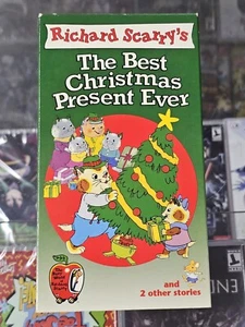 Richard Scarry's The Best Christmas Present Ever VHS 1993 Animated Educational  - Imagen 1 de 8