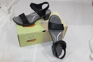 NIB NAOT Intact Coal Black Raven Soft Insole Size EU 37 US 6-6.5 Sandal - Picture 1 of 5