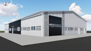 DELTACON Stahlhalle Büro Werkstatt Produktion 15 x 35 x LH 5/ FH 6,5 m isoliert - Bild 1 von 8