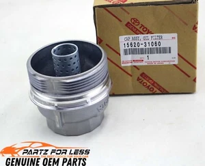 15620-31060 TOYOTA GENUINE CAP ASSY, OIL FILTER 1562031060 OEM - Picture 1 of 3