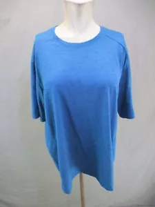 REI COOP Size L Mens Blue Crew Neck Short Sleeve Loose Durable T-Shirt 739 - Picture 1 of 9