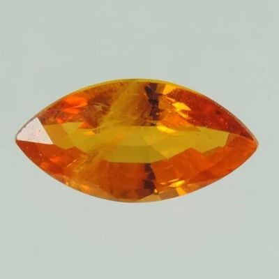 Zafiro naranja facetado corte marquesa, Sri Lanka, 1,1 cts #81 Foto 1 de 4
