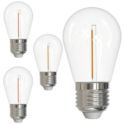 Diodesy 4PK S14 Replacement LED Light Bulb Outdoor Bulb1W, 11W, 2700K, E26, 45LM - Image 1 of 4