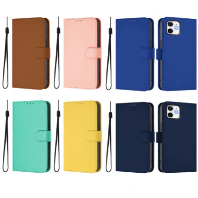 Phone Case Cover for iPhone 11 Pro 12 13 11 8 Shockproof PU Leather Wallet Case - Image 1 of 4