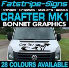 To Fit Vw Crafter Surfs Up Surfing Bonnet Stickers Graphics Decals Camper Van