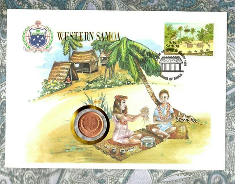 E Coins of All Nations Western Samoa 2000 2 Sene UNC KM-122 Cover