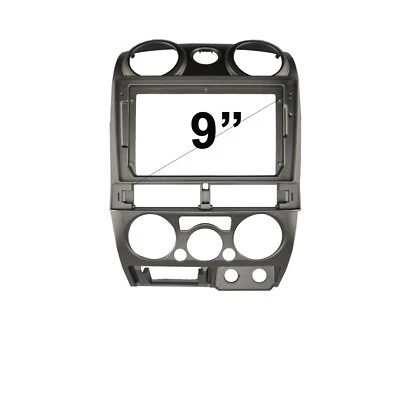 9" FACIA KIT Fascia Dash Plate Panel For Holden Colorado 2008-2012 Round Air Con - Image 1 of 2