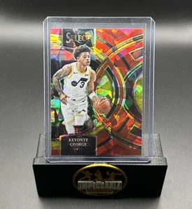 2023-24 Select Keyonte George Red Cracked Ice Prizm Rookie RC Jazz - Picture 1 of 4