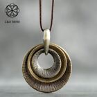 Long Necklace Women Fashion Rope Sweater Pendant Necklaces Zinc Alloy Jewelry