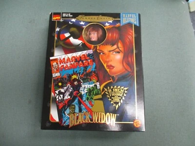 Marvel Famous Covers Series BLACK WIDOW 8" Action Figure - Toy Biz 1998 NEW - Image 1 of 4