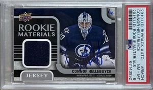 2019 BUYBACKS Connor Hellebuyck RC #1/6 AUTO PSA 8 2015 YOUNG GUNS ROOKIE - Picture 1 of 4