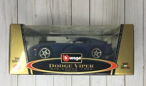 Burago 1996 Dodge Viper GTS 1:18 Scale Diecast Car Blue - CNR - Picture 1 of 18